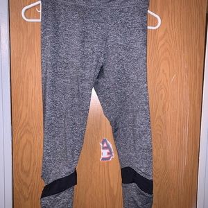 Grey and black leggings